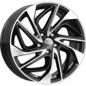 Диск литой КиК Renault Koleos KC883 18x7.0J/5x114.3 D66.1 ET35 алмаз черный